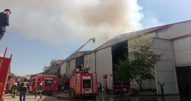 Antalya serbest bölgede yangın