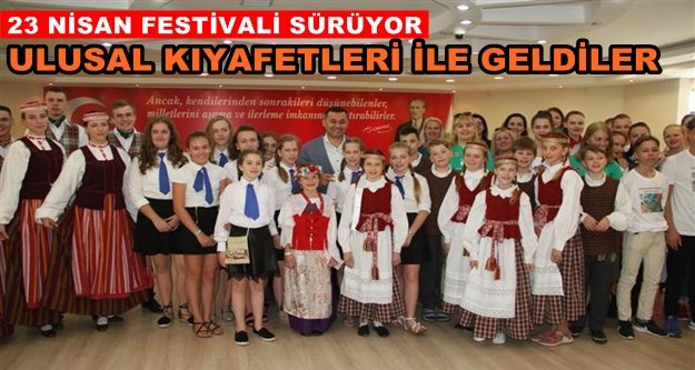 Başkan Yücel kardeş şehir çocukları ile buluştu