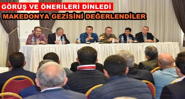 Başkan Yücel, muhtarlarla istişare etti