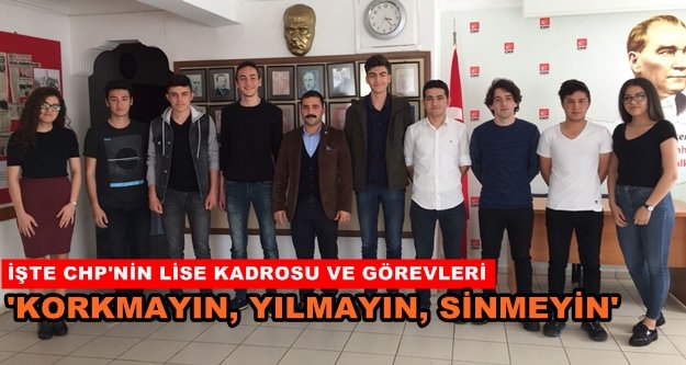 CHP'de lise örgütlenmesi yapıldı