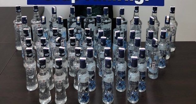 Komşuda sahte içki operasyonu