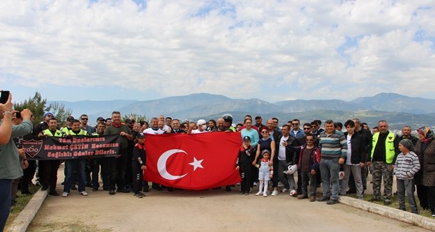 Motosikletçiler ustalarını unutmadı