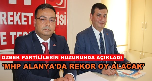 Özbek aday adaylığını açıkladı