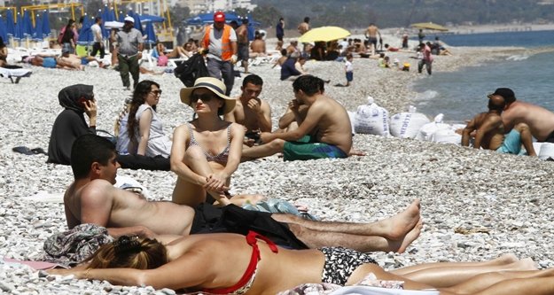 Sahillerde 23 Nisan yoğunluğu