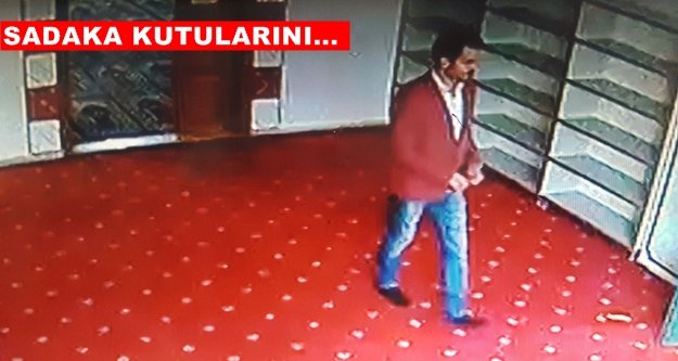 Şık giyimli cami hırsızı