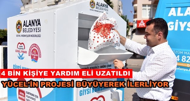 150 ayrı noktaya giysi kumbarası kuruldu