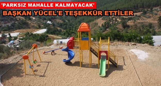 Alanya Belediyesi'nden kırsala 4 park daha