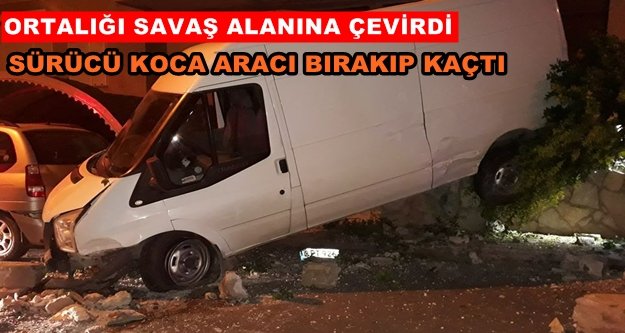 Alanya'da ilginç kaza! Çarpa çarpa durabildi