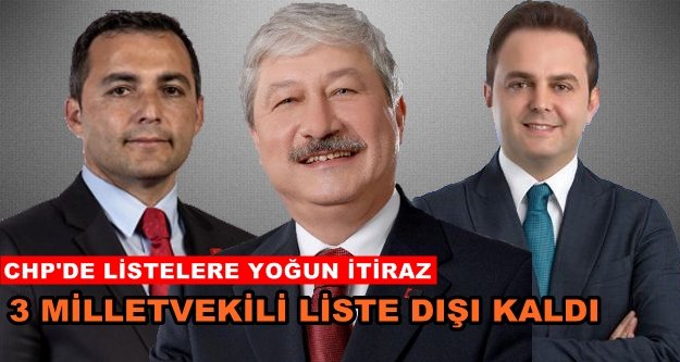 Antalya'da 3 CHP'li vekil liste dışı kaldı