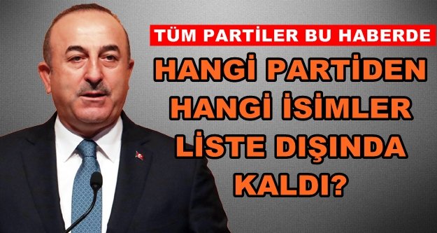 Antalya Milletvekili Adayları belli oldu