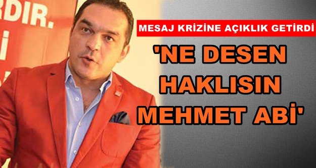 Başkan Çorbacı özür diledi