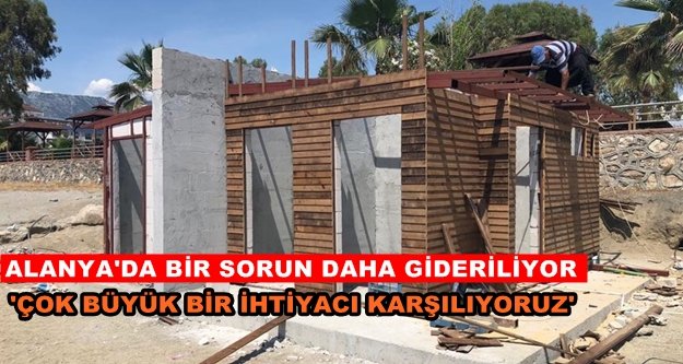 Belediyeden sahillere duş ve WC