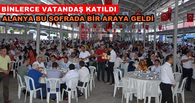 Büyükşehir'den Alanya'da iftar sofrası