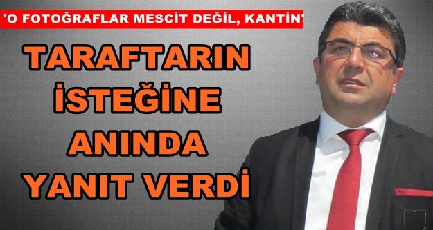 Levent Uğur'dan taraftarlara açıklama