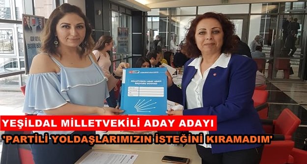 Yeşildal başvurusunu yaptı