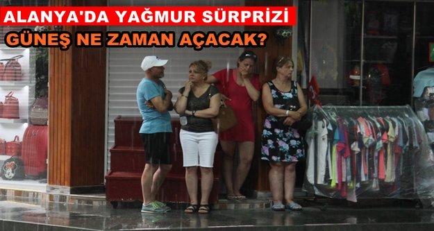 Alanya'da bayram yağmuru