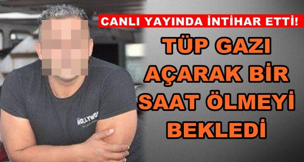 Alanya'da canlı yayında intihar etti!