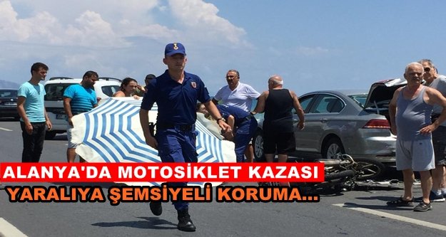 Alanya'da motosiklet kazası: 1 ağır yaralı var