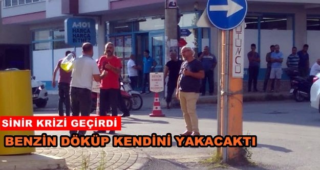 Alanya'da şok! Kendisini yakmaya çalıştı