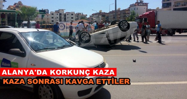 Alanya'da trafik kazası! Yaralılar var