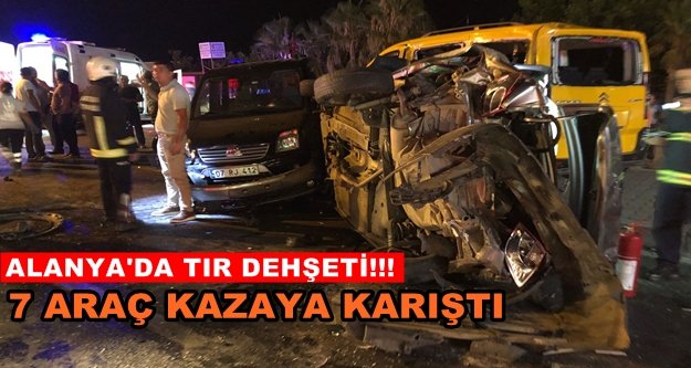 Alanya'da zincirleme trafik kazası!