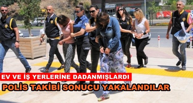 Alanya'daki kadın hırsızlar yakayı ele verdiler