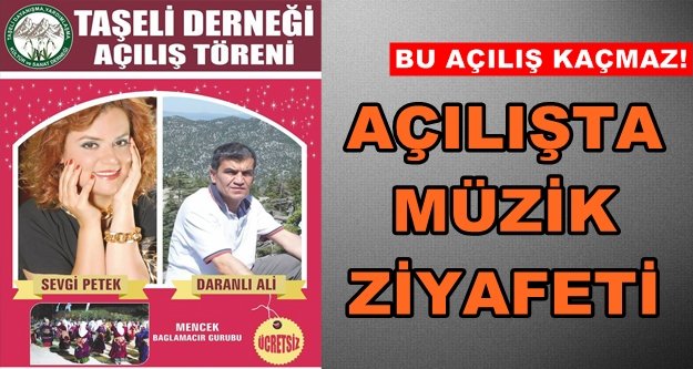 Alanya Taşeli Derneği açılıyor
