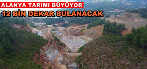 Alanya Yeniköy Barajı yükseliyor