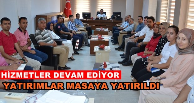 Büyükşehir birim amirleri toplandı