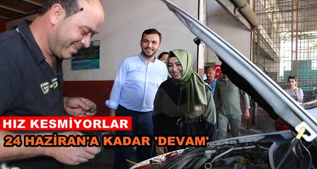 Çelik ve Toklu esnaf ziyaretinde