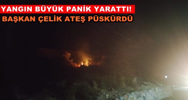 Gazipaşa Mesire Alanı'nda yangın!