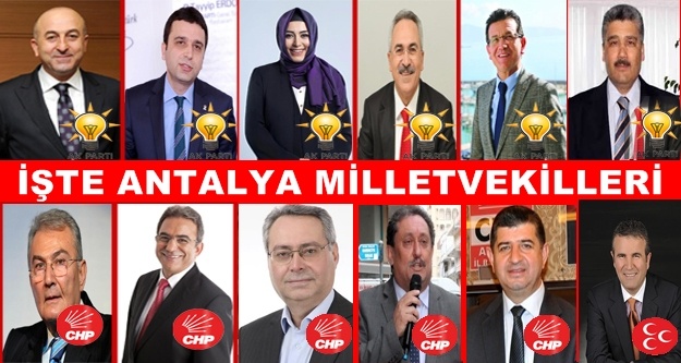 Antalya'da kesin sonuçlar açıklandı! İşte mecliste bizi temsil edecek isimler