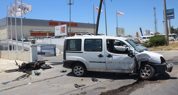 Motosiklet kazası:1 yaralı var