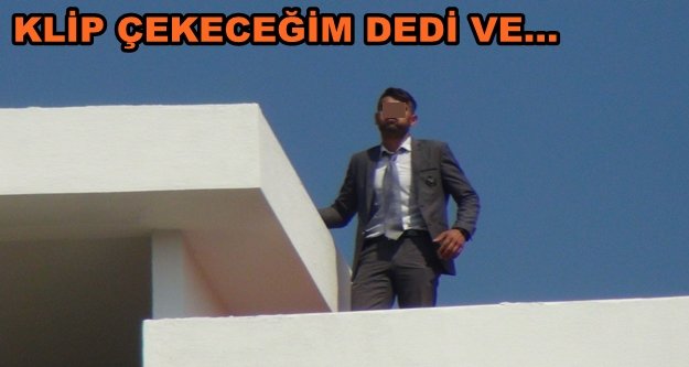 Takım elbiseli intihar girişimi