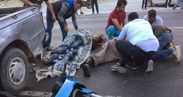 Trafik kazası: 2 yaralı var