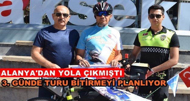 Alaiye'den Sultan Alaaddin'e bisikletle vefa turu
