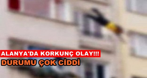 Alanya'da 2 yaşındaki çocuk 5. kattan düştü