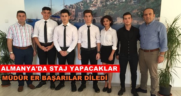 Almanya öncesi Müdür Er'e ziyaret