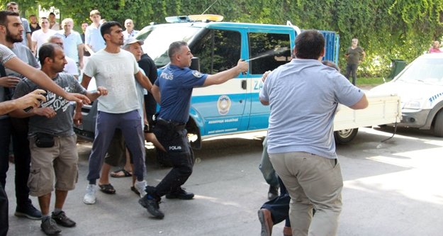 Arazi ihalesinde yumruklar konuştu