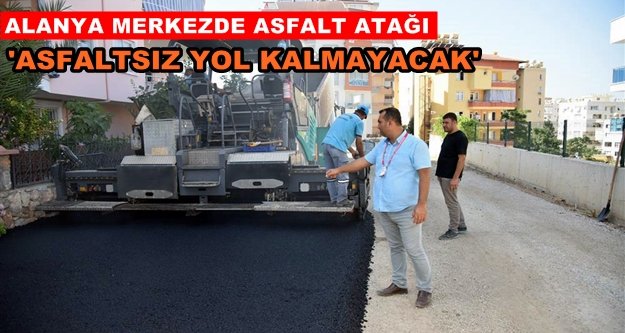 Belediyeden sıcak asfalt çalışması