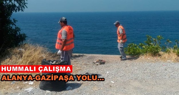 Büyükşehir'den sahil yoluna temizlik