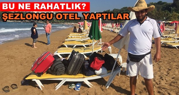 İncekum'da ilginç manzara