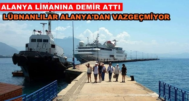 Lübnanlı turistler denizden geldiler