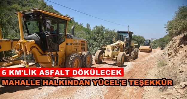 O mahalle asfalta hazır hale geldi