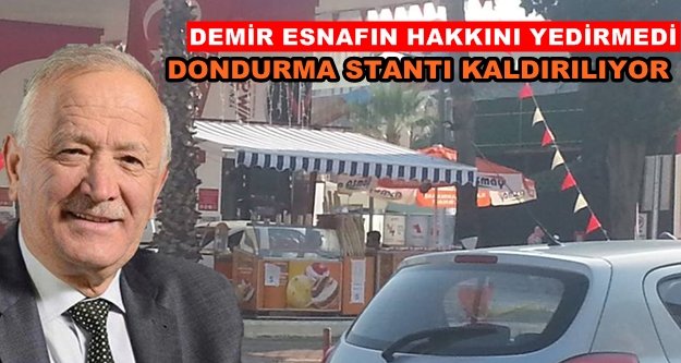 Petrol istasyonundaki dondurmacı kaldırılıyor
