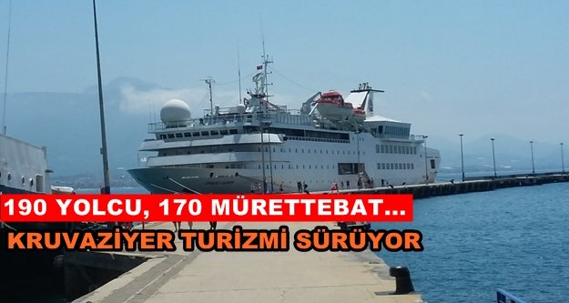 Turist denizden geldi