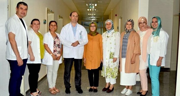 Ak Parti Kadın Kolları’ndan Başhekim’e ziyaret