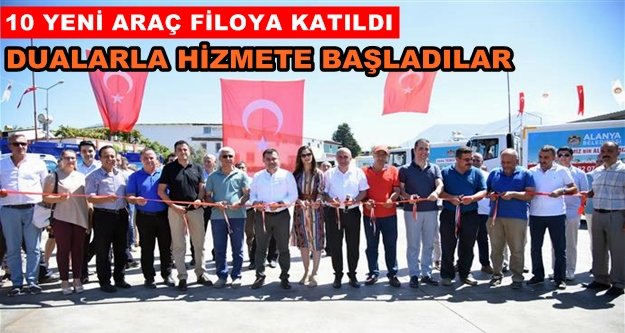 Alanya Belediyesi araç filosunu güçlendirdi