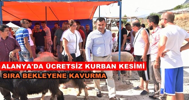 Alanya Belediyesi'nden kurban kesim hizmeti