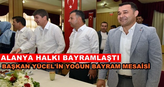 Alanya'da bayramlaşma törenleri